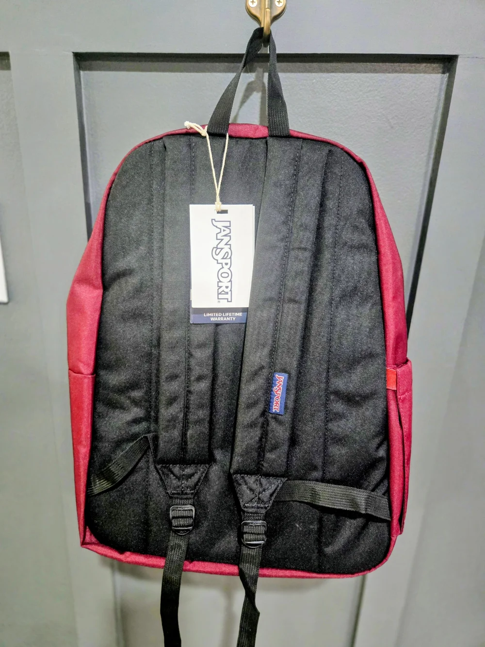 NWT JanSport SuperBreak Plus Backpack - Russet Red (26L, Laptop Sleeve)